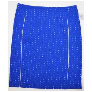 Margaret M Blue Pencil Skirt Size L NEW